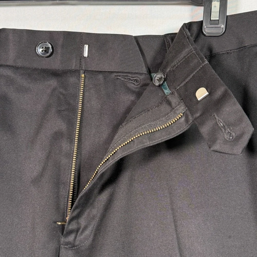 Perry Ellis Portfolio Black Dress Pants 34x32‎ Men's Business Casual Slacks - Picture 3 of 8